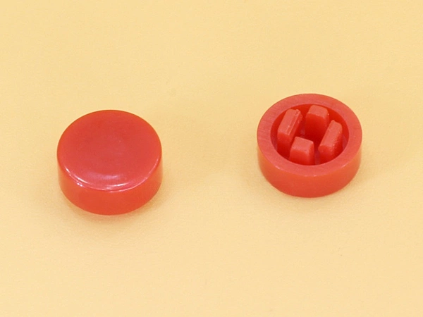 Red Cap R8 Square Stem 2.4mm for Switches 6x6x7.3mm