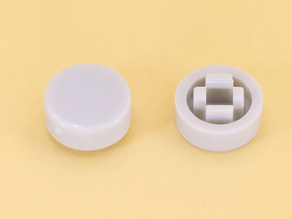 Gray Cap R8 Square Stem 2.4mm for Switches 6x6x7.3mm