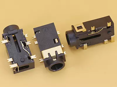 Stereo Socket 3.5mm 6P SMD Height 4mm