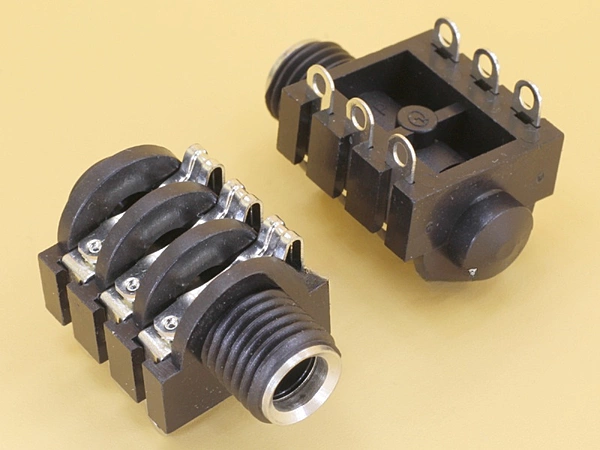 Headphone 6.35mm 1/4" 3 pin Stereo Audio Socket without Nut