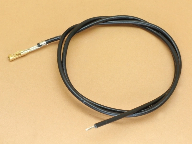 One sided crimped berg cable 300mm Black