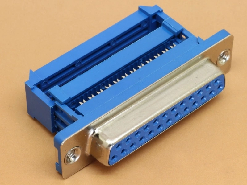 DB25 Female IDC 25 Pin D-SUB Crimp Connector for Flat Ribbon Cable Parallel Port