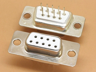 DB9 Female PCB Mount Straight Gold plated pins