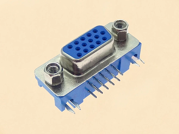 VGA Connector DB15 D-SUB Female PCB Mount Right Angle