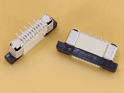 10 Pin 0.5mm Pitch FFC/FPC Top Entry Vertical Connector