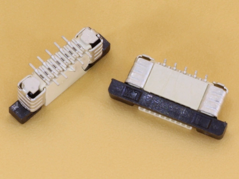 10 Pin 0.5mm Pitch FFC/FPC Top Entry Vertical Connector