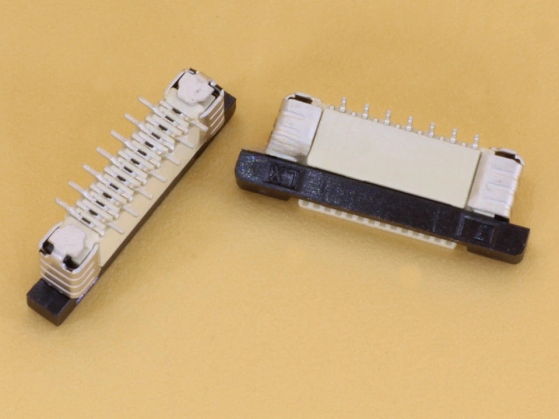 14 Pin 0.5mm Pitch FFC/FPC Top Entry Vertical Connector
