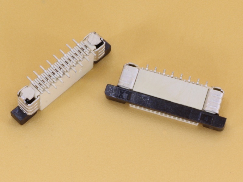 16 Pin 0.5mm Pitch FFC/FPC Top Entry Vertical Connector