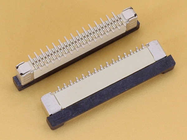 30 Pin 0.5mm Pitch FFC/FPC Top Entry Vertical Connector