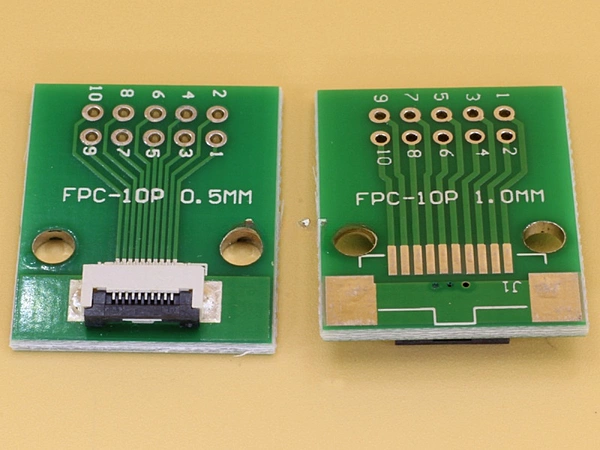 10 Pin PCB with 0.5mm FFC Connector Soldered