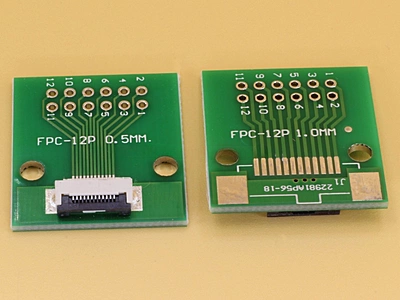 12 Pin PCB with 0.5mm FFC Connector Soldered