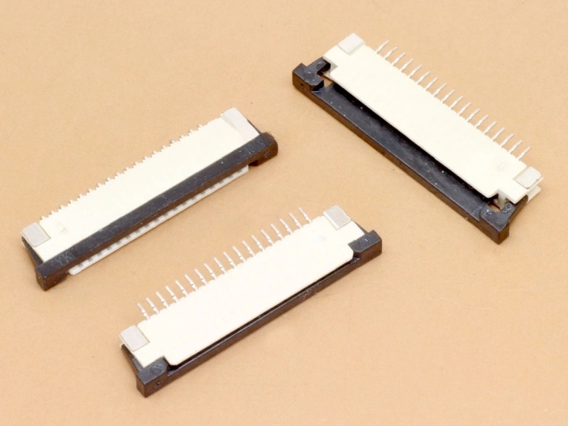 18 Pin 1mm Flip Lock FFC/FPC Bottom Contact Connector