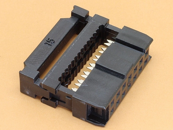 14 pin IDC Female Connector with Strain Relief