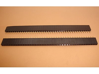 2.54mm 40x1 Female Straight Header Strip