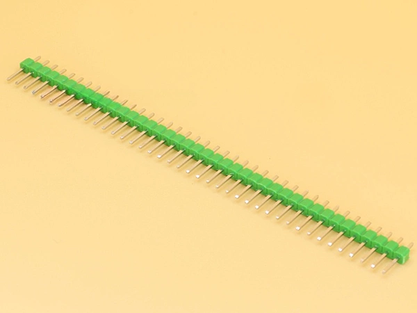 2.54mm 40x1 Green Male Straight Header Strip Height 11mm