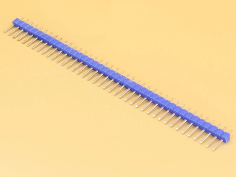 2.54mm 40x1 Blue Male Straight Header Strip Height 11mm