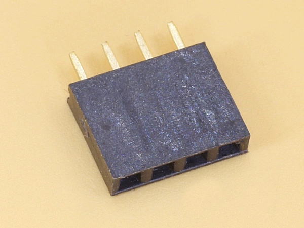 1x4 2.54mm Female Straight Single Row Header Strip