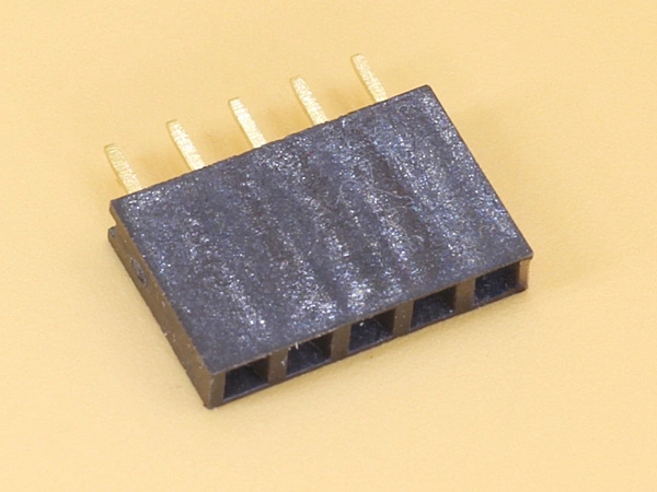 1x5 2.54mm Female Straight Single Row Header Strip