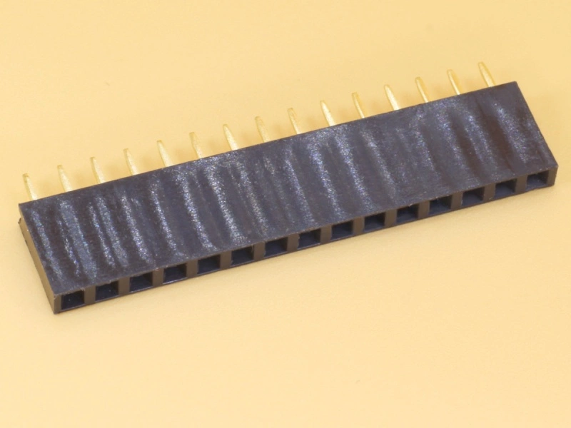 1x15 2.54mm Female Straight Single Row Header Strip