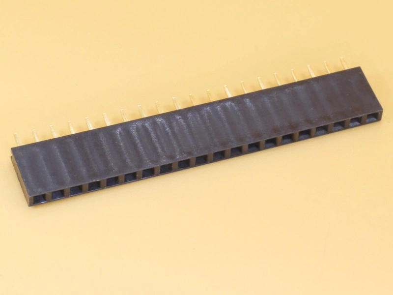 1x20 2.54mm Female Straight Single Row Header Strip