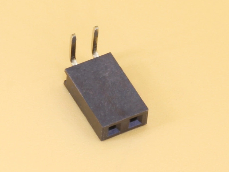 1x2 2.54mm Female Right Angle Single Row Header Strip
