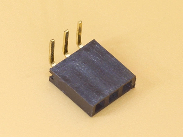 1x3 2.54mm Female Right Angle Single Row Header Strip