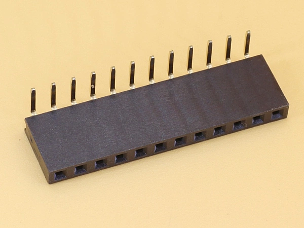 1x12 2.54mm Female Right Angle Single Row Header Strip