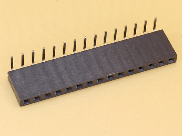 1x15 2.54mm Female Right Angle Single Row Header Strip