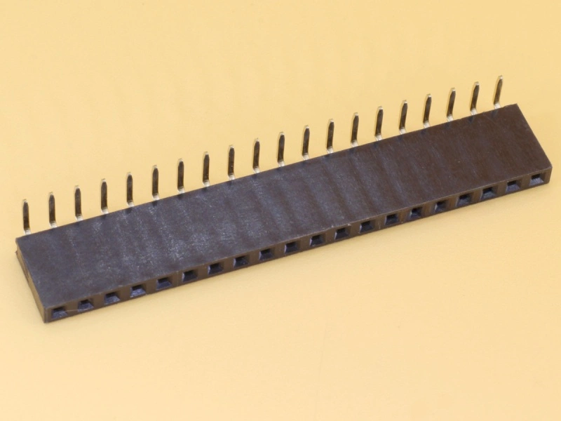 1x20 2.54mm Female Right Angle Single Row Header Strip