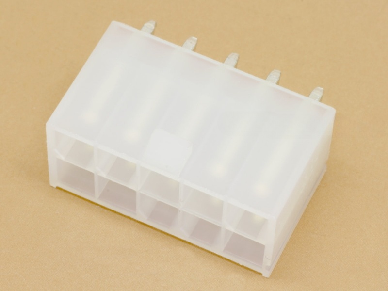10P 2x5 Minifit 4.2mm Straight Female PCB Header