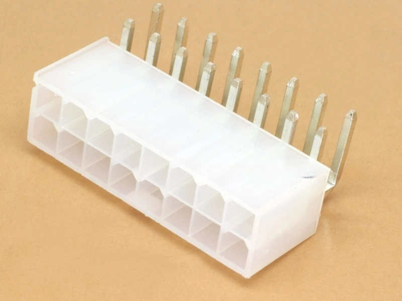 16P 2x8 Minifit 4.2mm Right Angle Female PCB Header