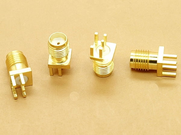 SMA Female PCB Edge Mount - SMA-KE - PCB Size 1.6mm