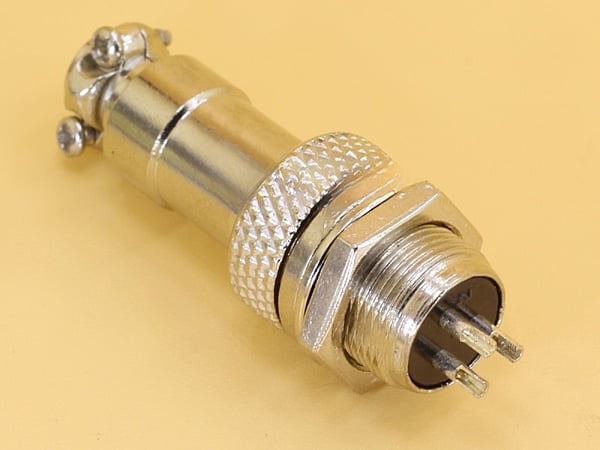 3P Metal Mini Round Shell Aviation Male and Female Circular Connectors GX12 - 12mm