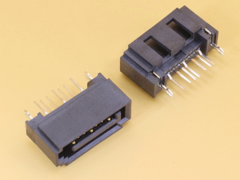 SATA 7P Through Hole Vertical Connector