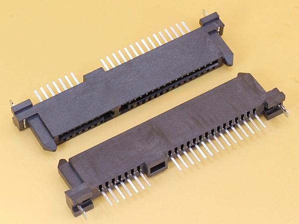 SATA 7+15P Through Hole Vertical Connector