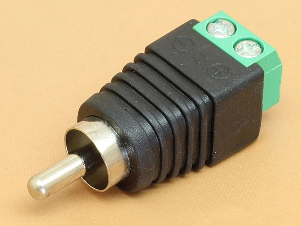 RCA Male to Screw Terminal Adapter