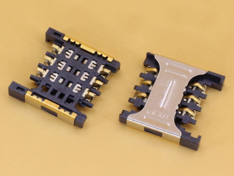 Micro SIM Card Socket - 6 pin - Slide Out Metal Cover MUP-C790