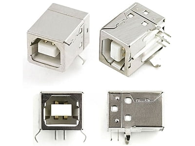 USB B-type Female Right Angle PCB Mount