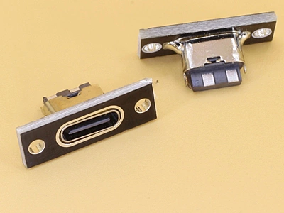 USB Type-C 2P Panel Mount for power only