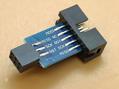 AVR ISP 10P to ICSP 6P Converter