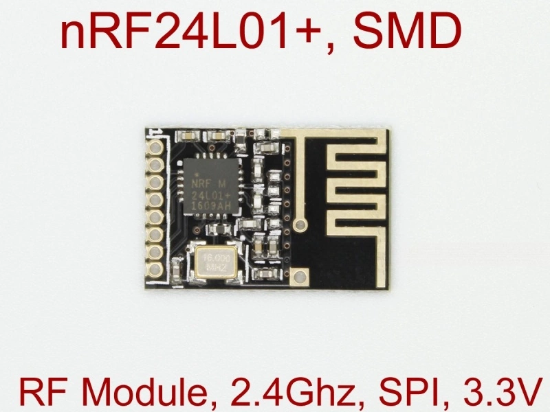 RF Module, 2.4Ghz, nRF24L01+, SMD