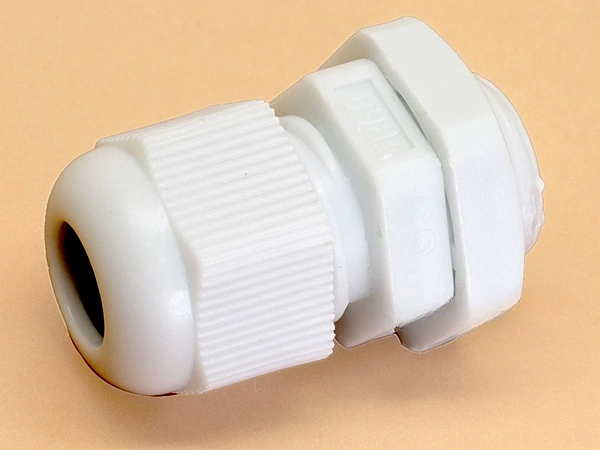 PG9 White Nylon Cable Gland for Cable Dia 6-8mm