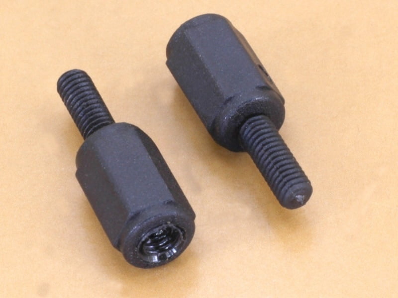 M3 x 10mm PCB Nylon Black Threaded Male/Female Spacer