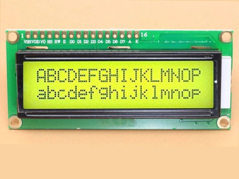 Green 16x2 LCD Display 5V