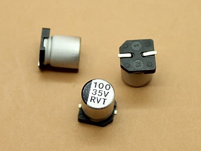 100uF 35V 6.3x7.7mm SMD Electrolytic Capacitor