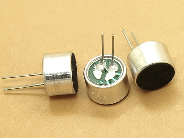 CZN-15E Omnidirectional Electret Condenser Microphone 9x7mm with pins - 9767 - Capacitive - Sensitivity 58