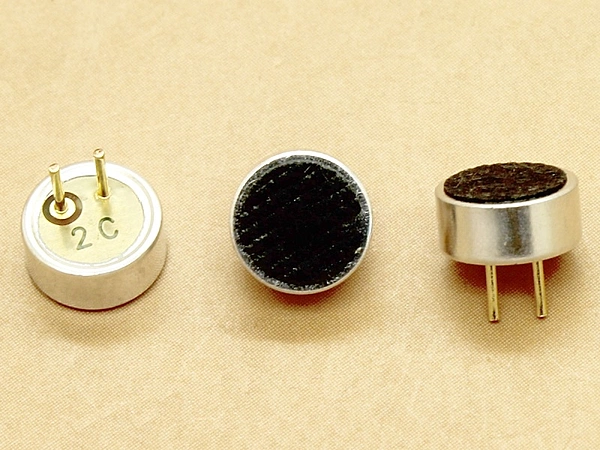 Omnidirectional Electret Condenser Microphone 6x2.7mm with pins - 6027 - Capacitive - Sensitivity -60db