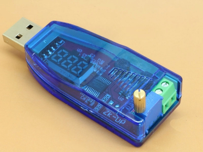 DC-DC Adjustable Power Supply 5V USB to Output 1V-24V Red Display