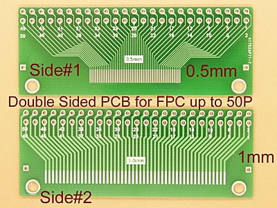 FFC / FPC Breakout PCB for 0.5mm & 1mm up to 50 pins