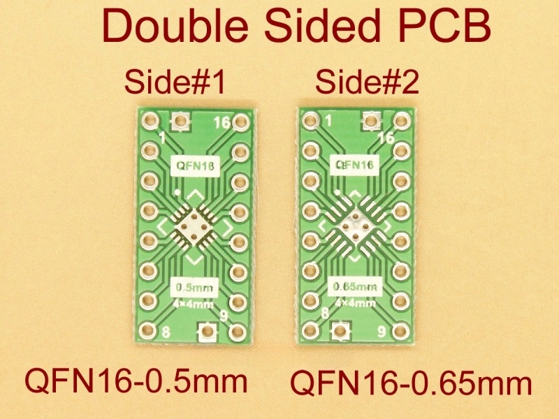 QFN16 0.5mm 0.65mm SMD Adapter PCB